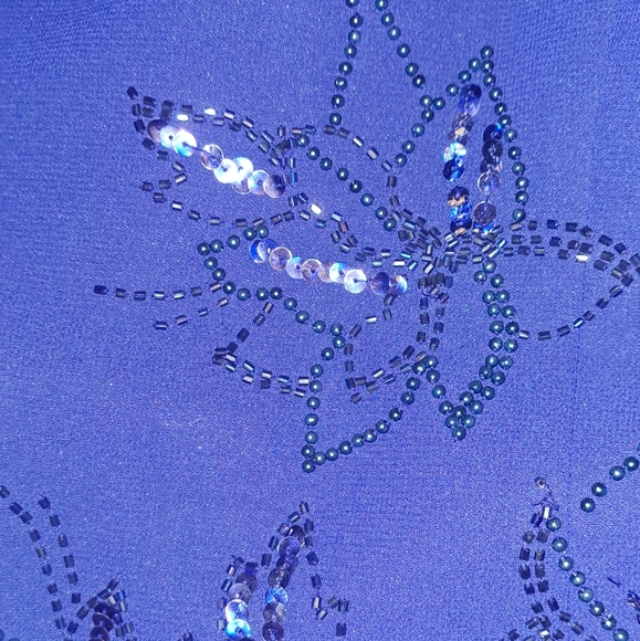 Beautiful royal blue  semi-formal dress by R&M Richards.   Size 12 - Picture 4 of 4